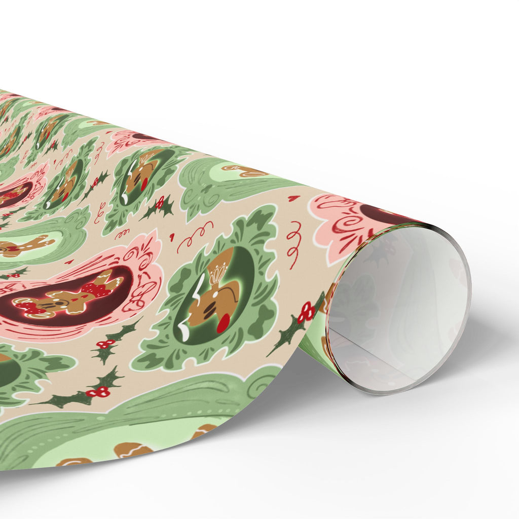 Gingerbread Friends Wrapping Paper Roll