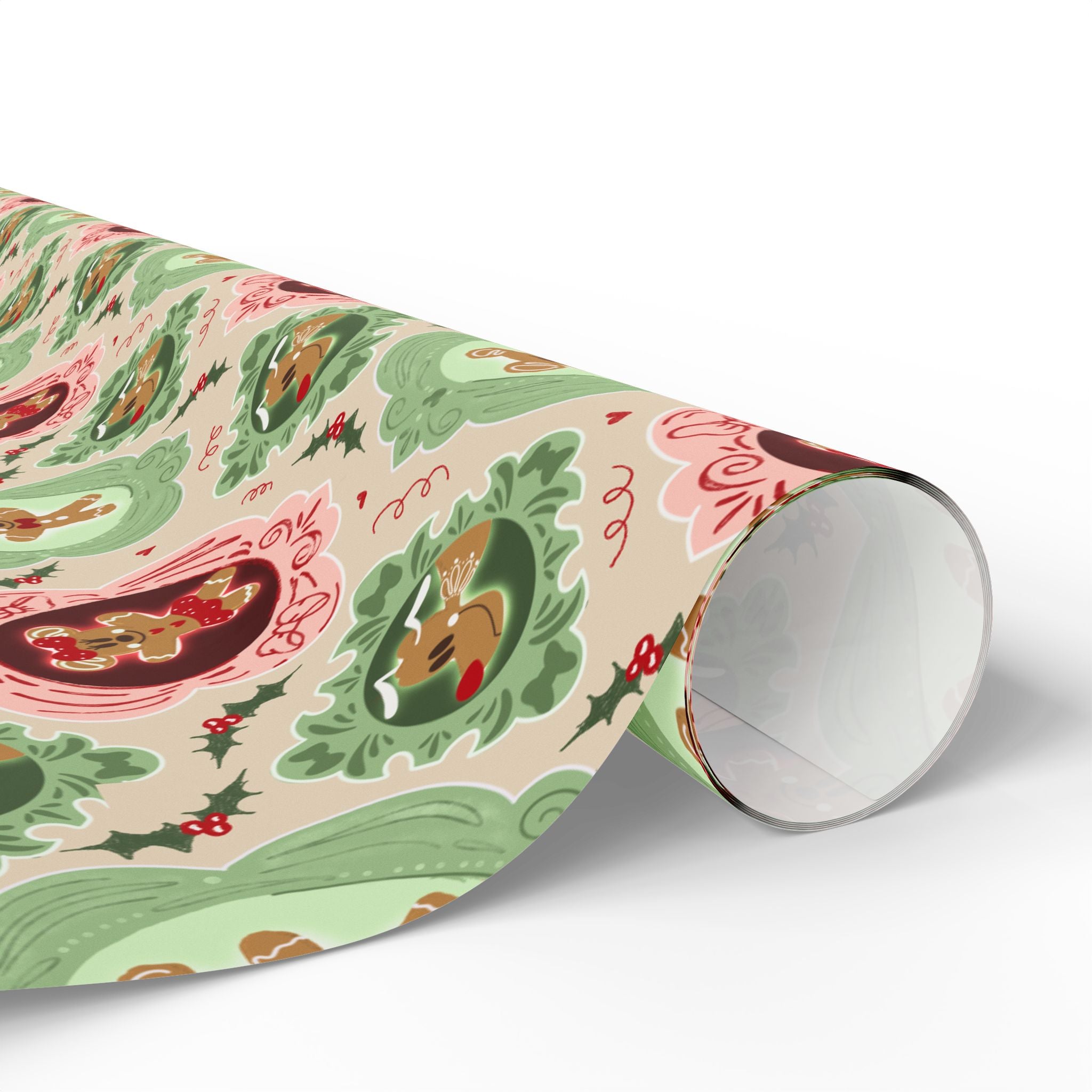 Gingerbread Friends Wrapping Paper Roll