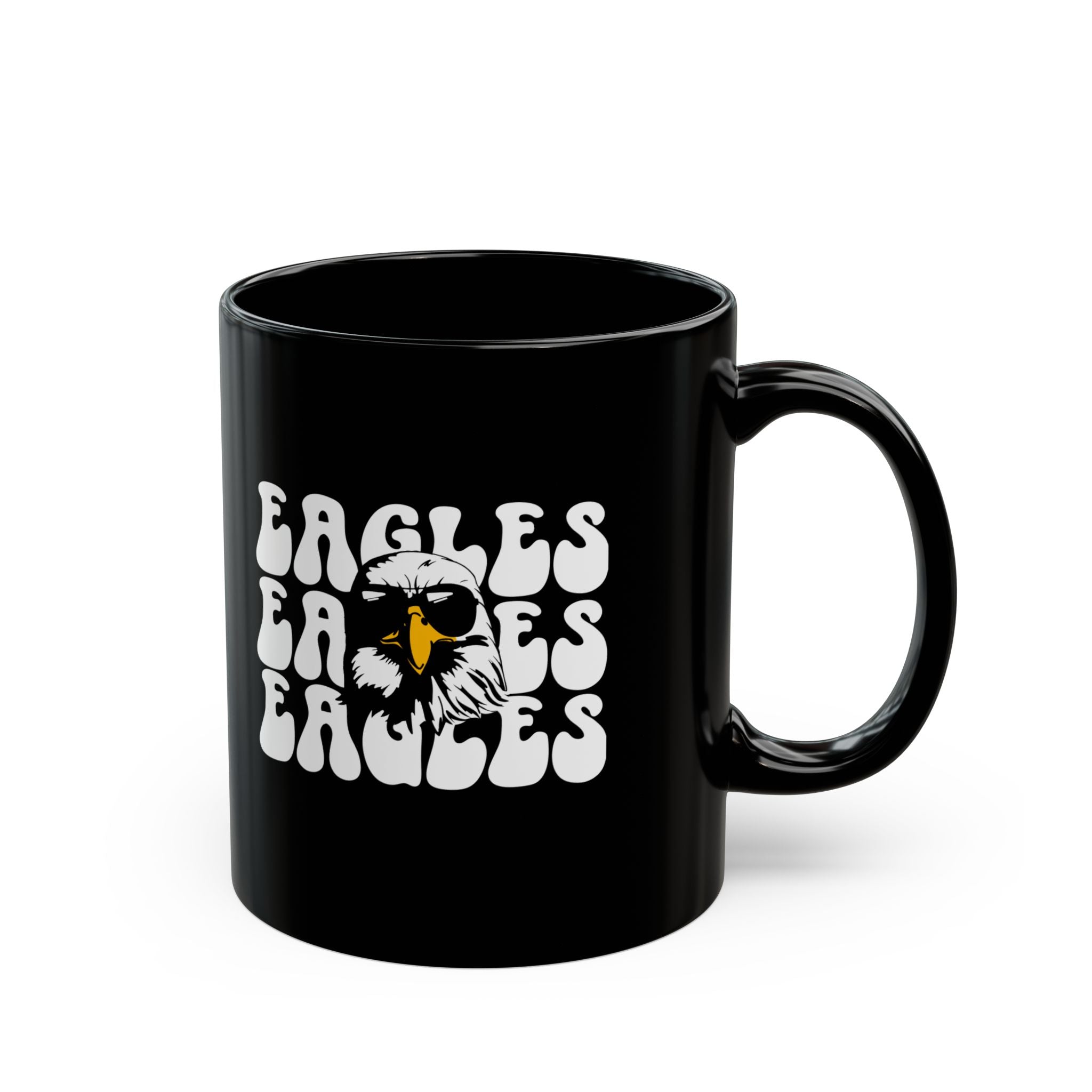Eagles-Themed Black Mug