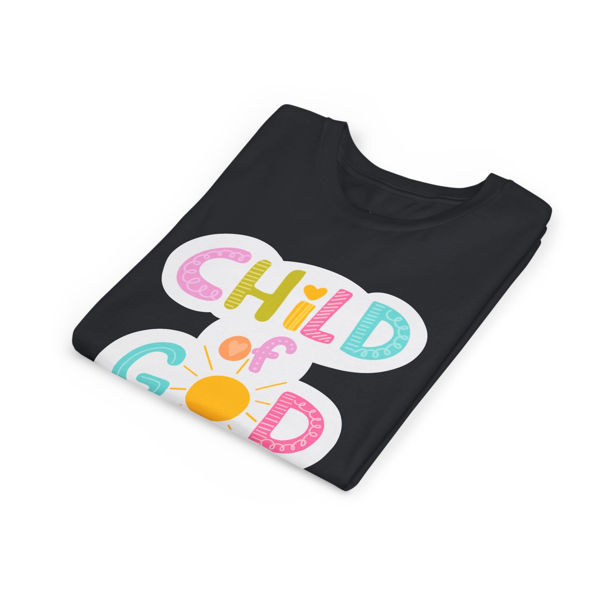 Bright and Cheerful Youth Tee - 'Child of God' Design, Kids Shirt, Christian Apparel, Faith-Based Gift, Summer Wear