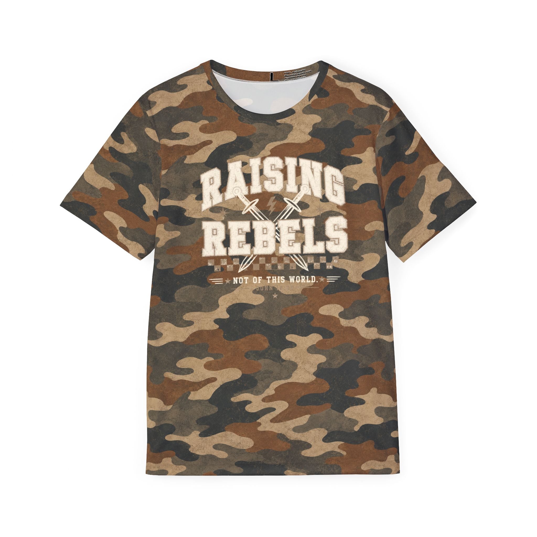 Camouflage Camo Sports Jersey — All-Over Print Men's Athletic Tee