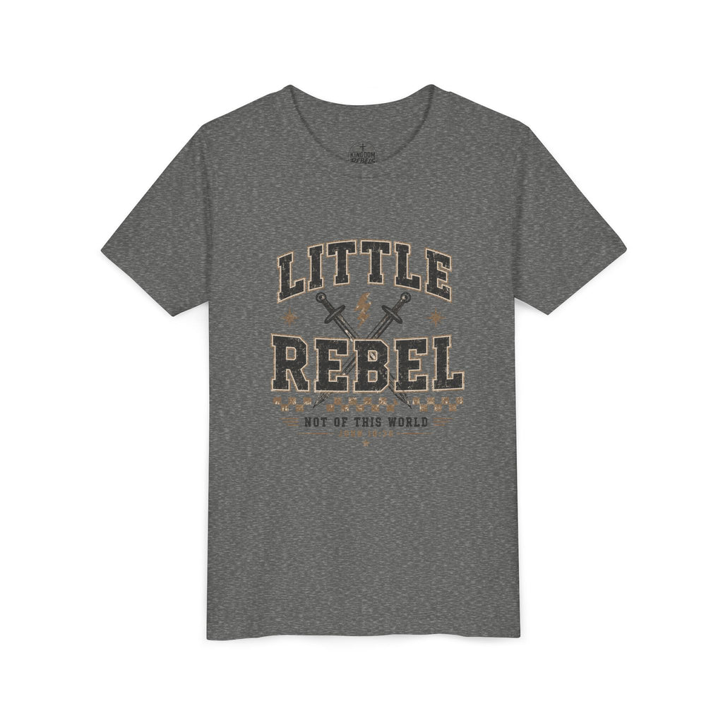 Youth Tee — "Little Rebel" Graphic Shirt (Kids' Casual Vintage Western Style)