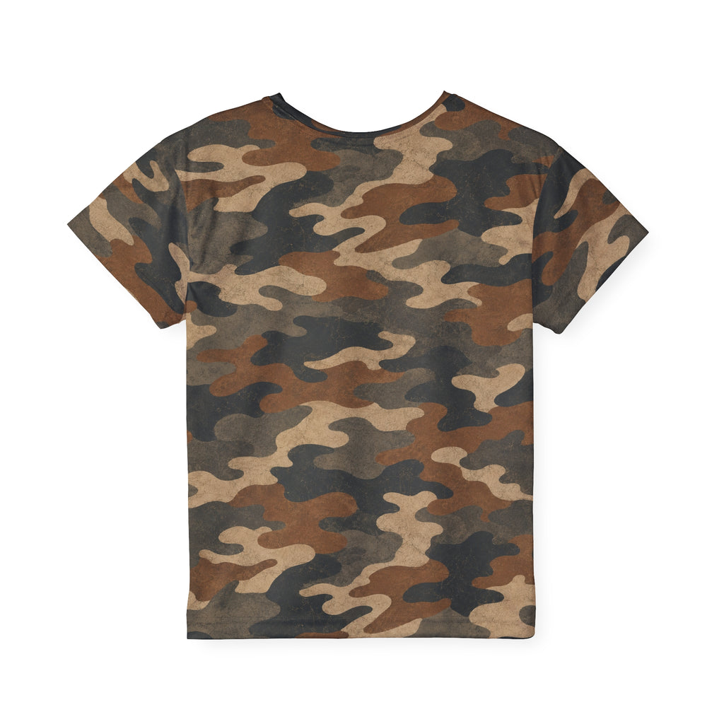 Kids Camo Sports Jersey - All-Over Print Comfortable Athletic Tee