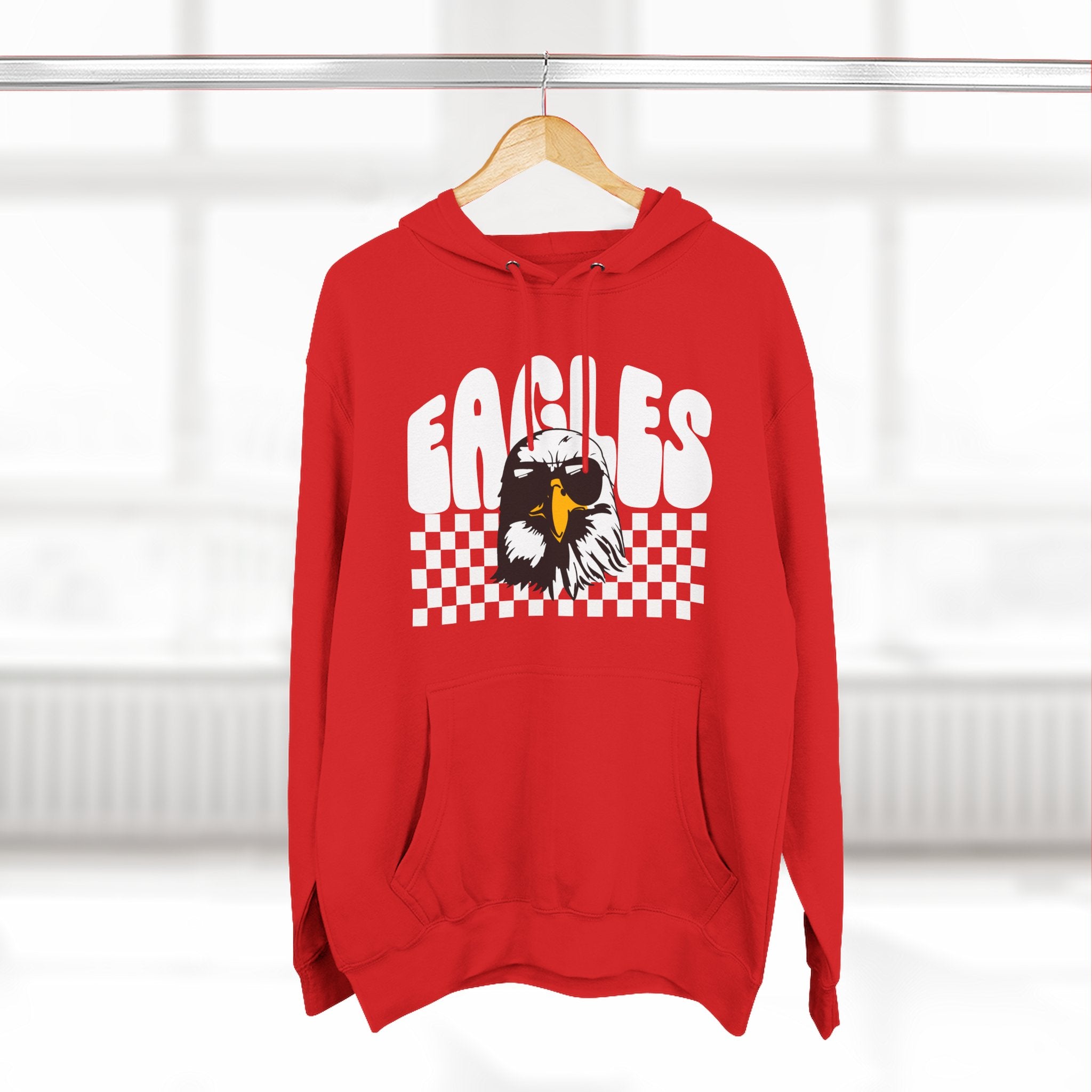 Retro Eagles Fleece Lined Hoodie