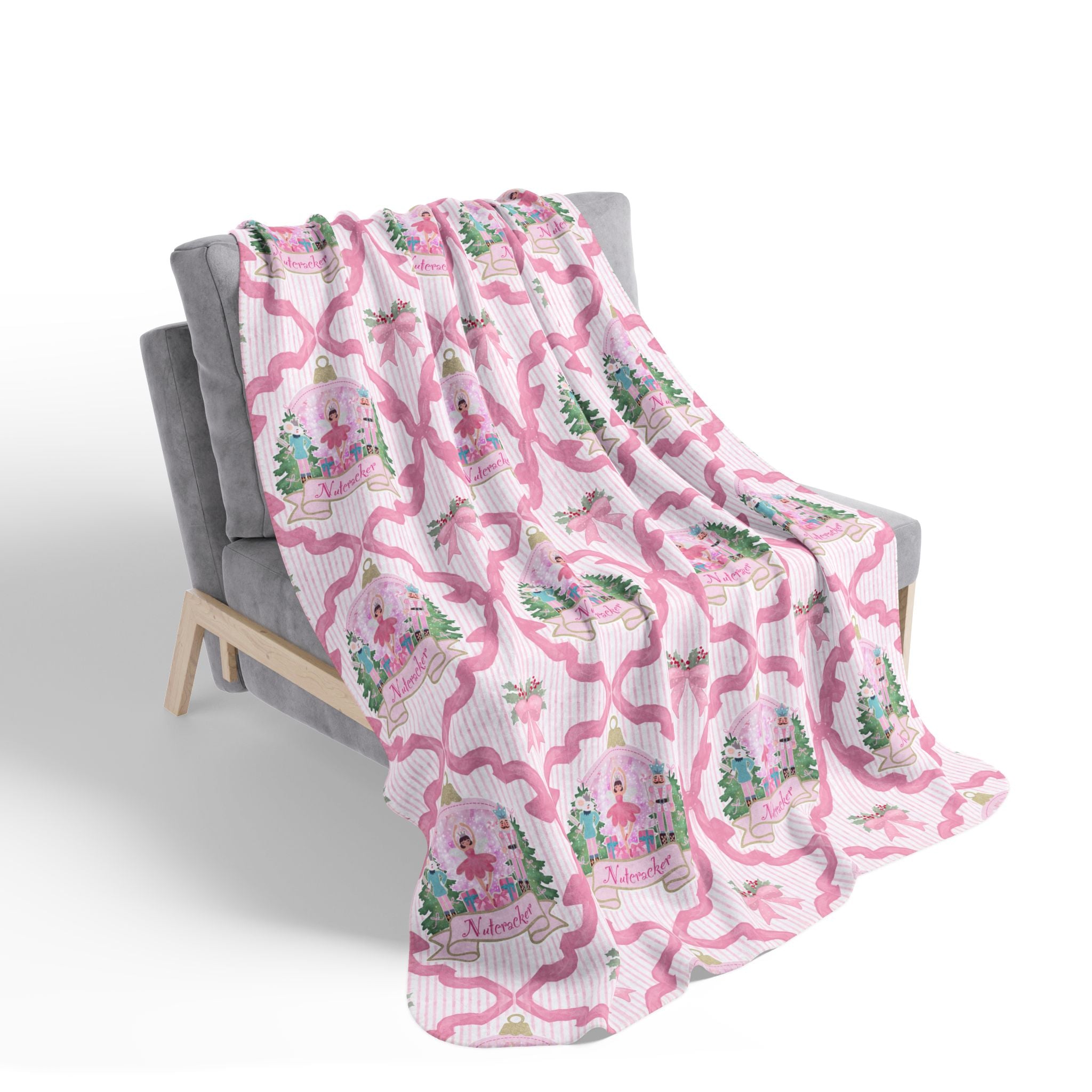 Nutcracker Fleece Sherpa Blanket