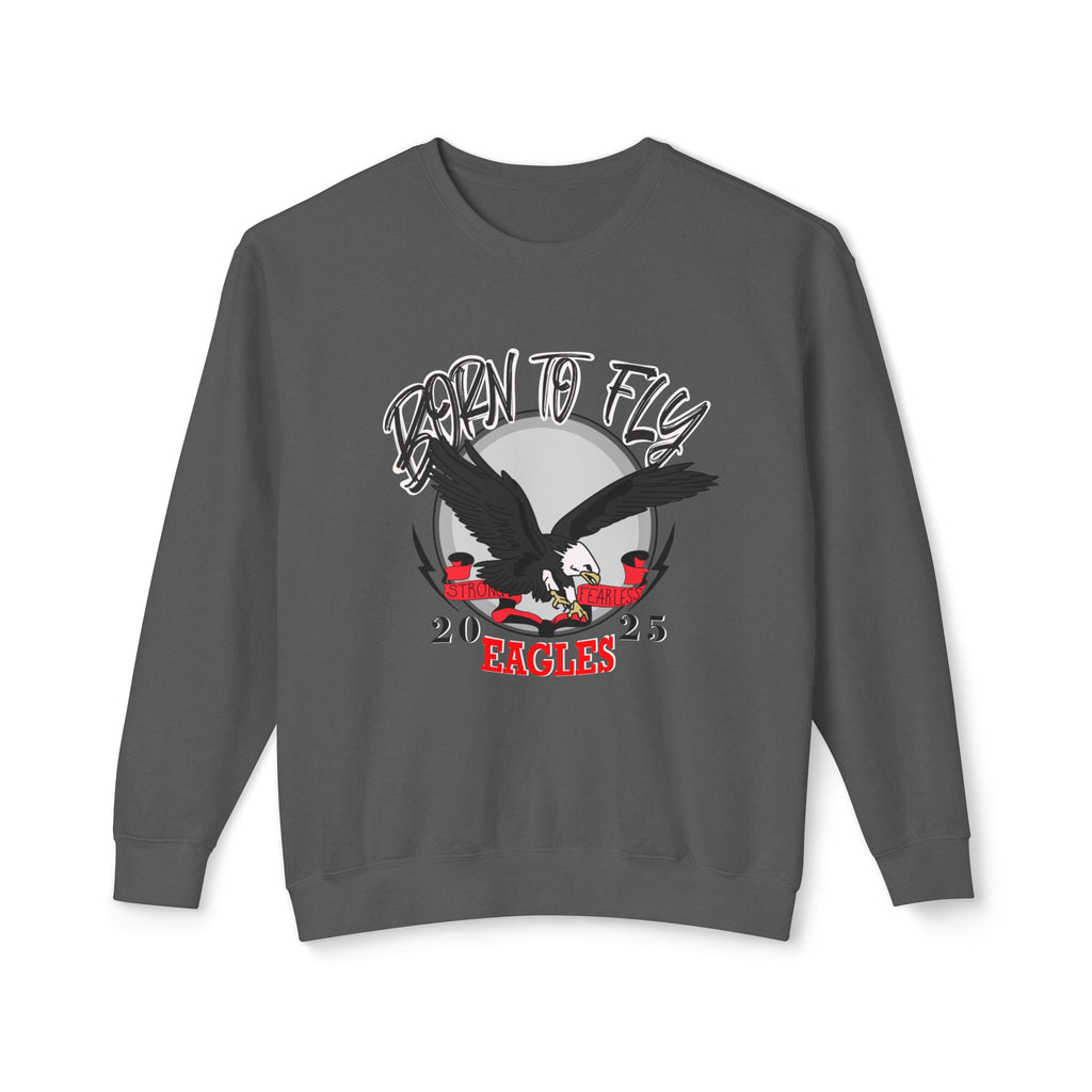 Eagle Graphic Crewneck Sweatshirt - Born to Fly