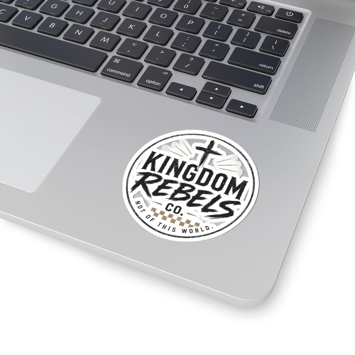 Run on Holy Ghost Motorcycle Sticker — 2 Timothy 1:7 Faith Biker Kiss-Cut Sticker
