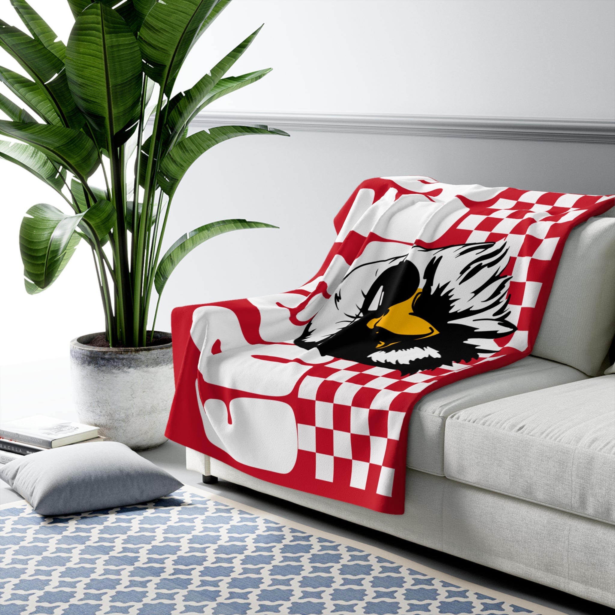 Cozy Eagles Sherpa Fleece Blanket