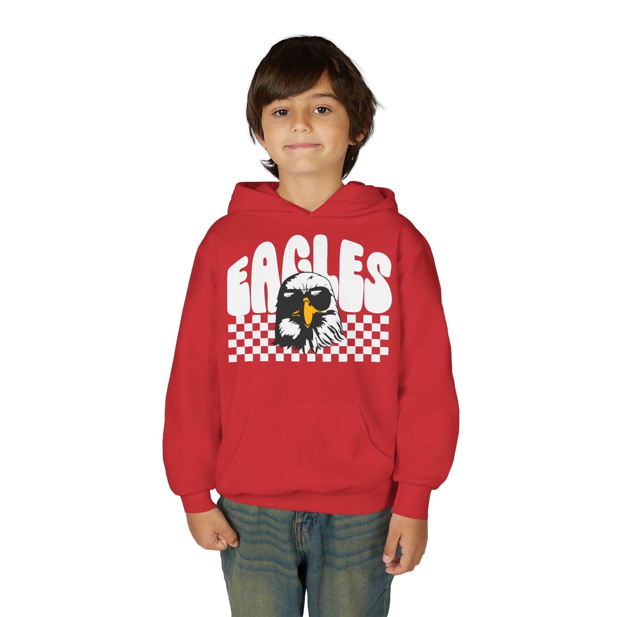Stylish Youth Hoodie with Eagles Design - Perfect for Sports Fans, School Events, Birthdays, Gifts, Casual Wear