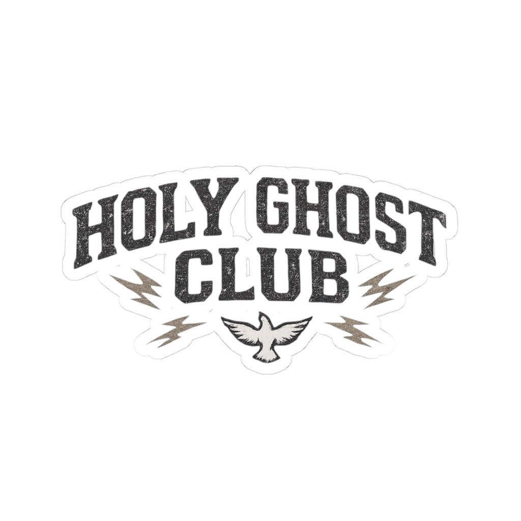 Run on Holy Ghost Motorcycle Sticker — 2 Timothy 1:7 Faith Biker Kiss-Cut Sticker