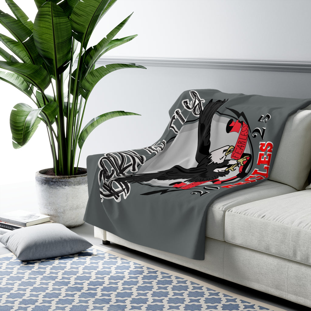 Eagle Spirit Sherpa Fleece Blanket