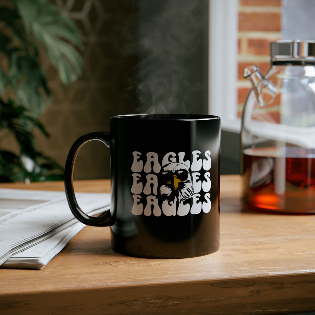 Eagles-Themed Black Mug