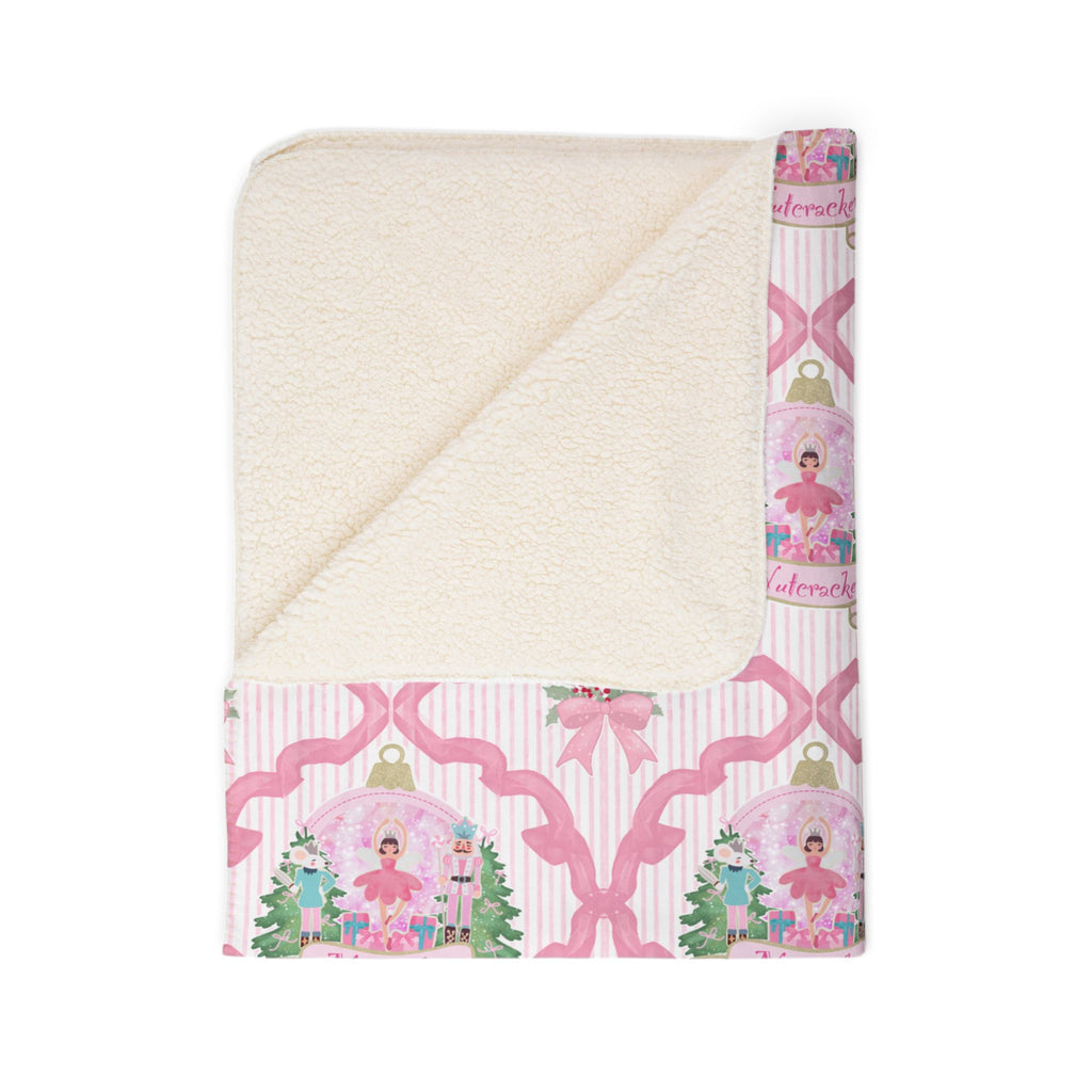 Nutcracker Fleece Sherpa Blanket