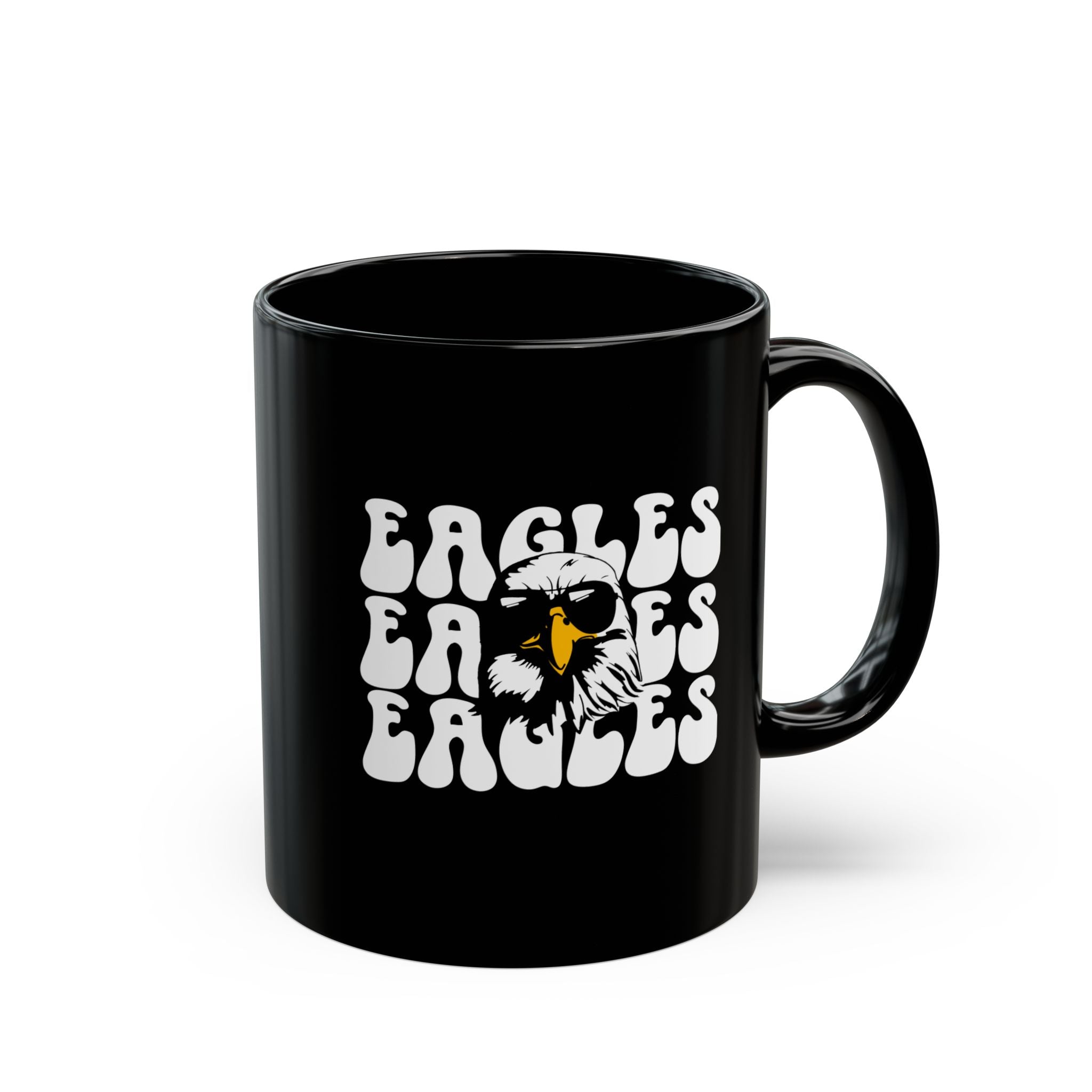Eagles-Themed Black Mug