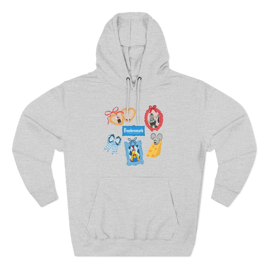 Cute Three-Panel Fleece Hoodie for Cozy Days