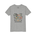 Youth Tee — "Jesus Loves You" Colorful Retro Faith Shirt