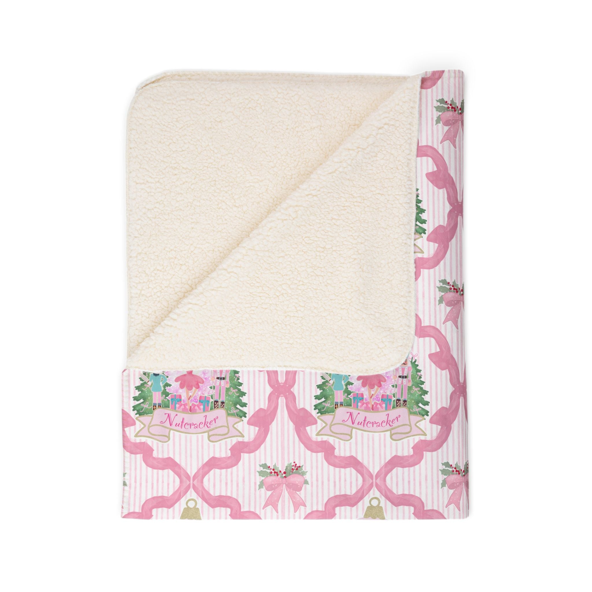 Nutcracker Fleece Sherpa Blanket