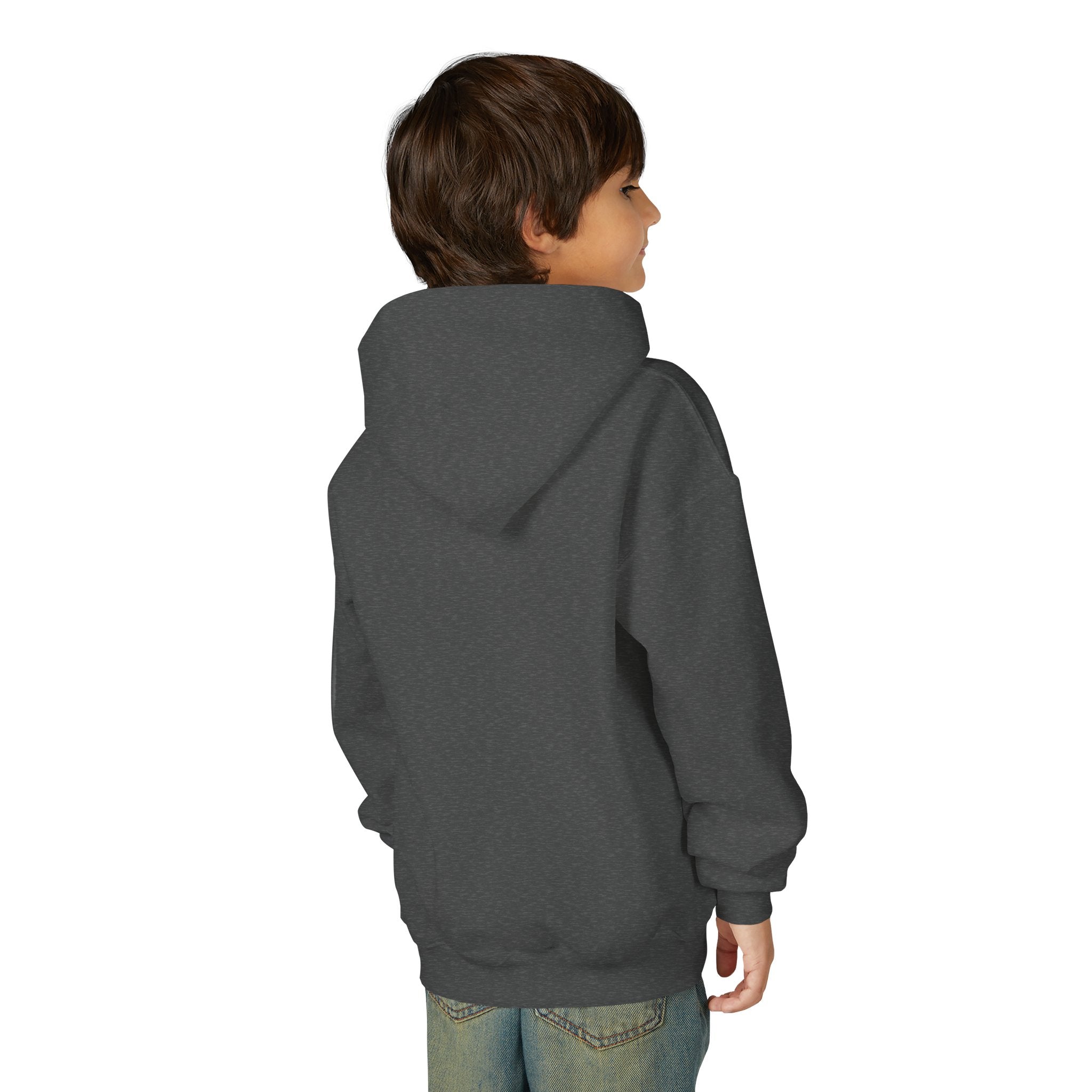 Youth Eagle Design Hooded Sweatshirt - Born to Fly, Cozy Sweatshirt for Kids, Perfect for Gifts, Sports Events, and Casual Wear
