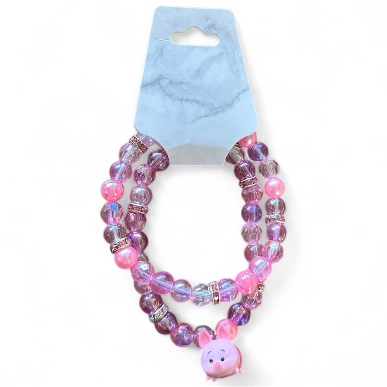 Pink Piggie Bracelet Stack