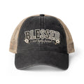 Women's Washed Mesh-Back Cap “Blessed”
