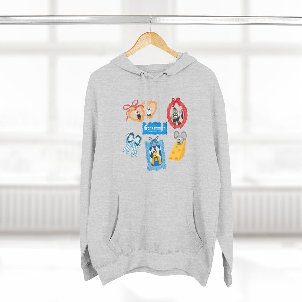Cute Three-Panel Fleece Hoodie for Cozy Days