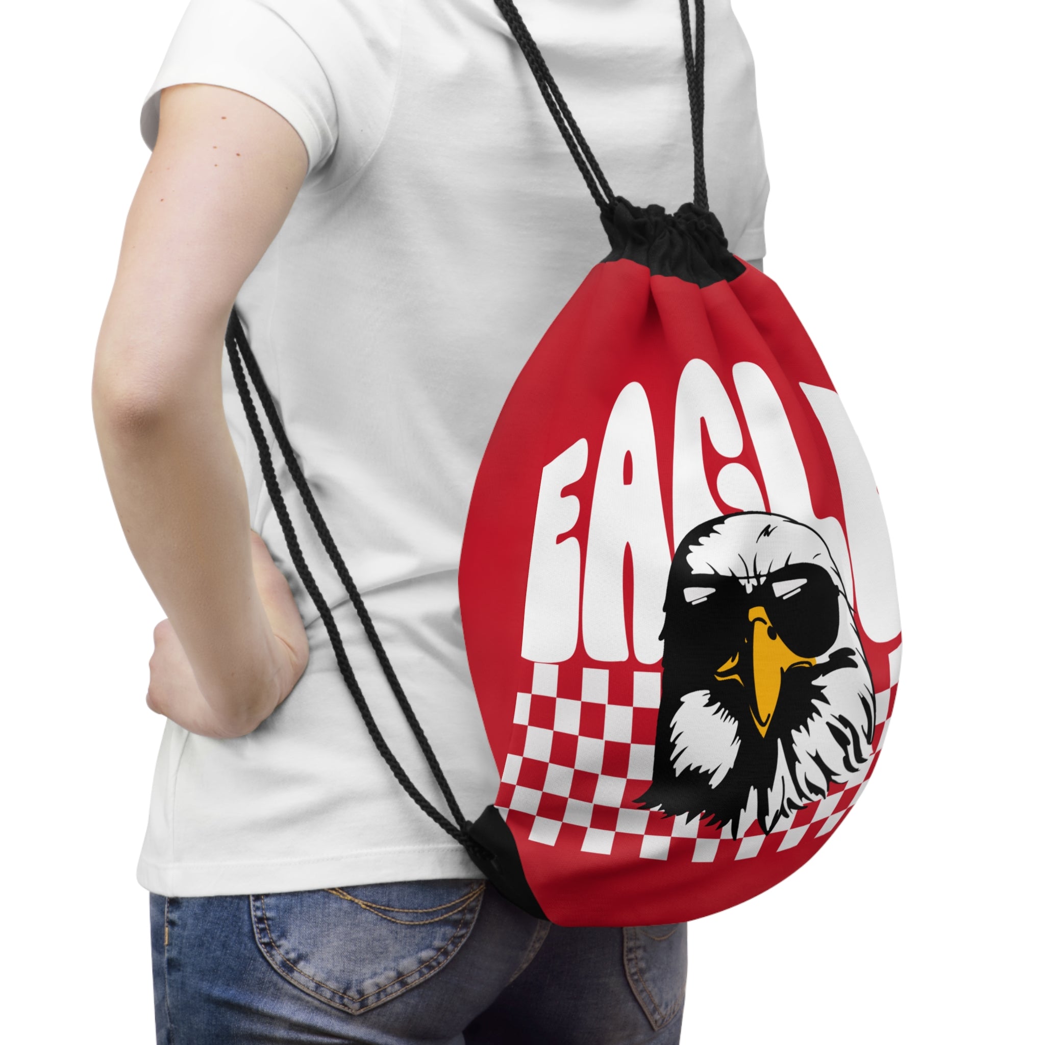 Eagles Graphic Drawstring Bag