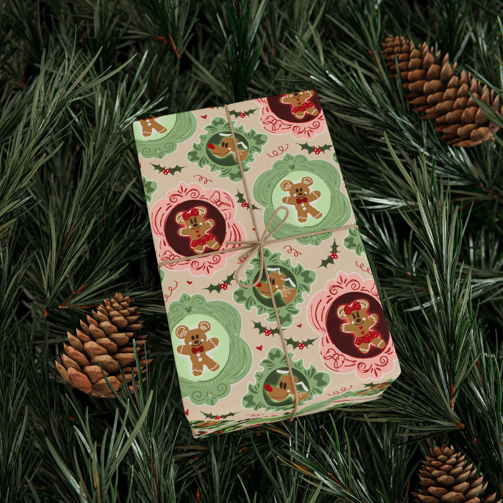 Gingerbread Friends Wrapping Paper Roll
