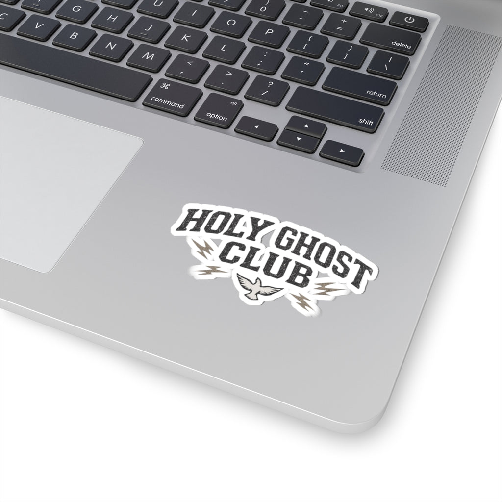 Run on Holy Ghost Motorcycle Sticker — 2 Timothy 1:7 Faith Biker Kiss-Cut Sticker