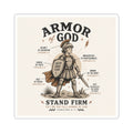 Armor of God Sticker — "Stand Firm" Inspirational Christian Kiss-Cut Sticker
