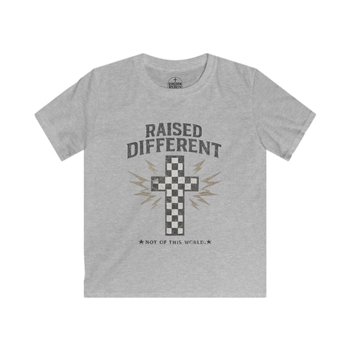 "Raised Different" Checker Cross Graphic