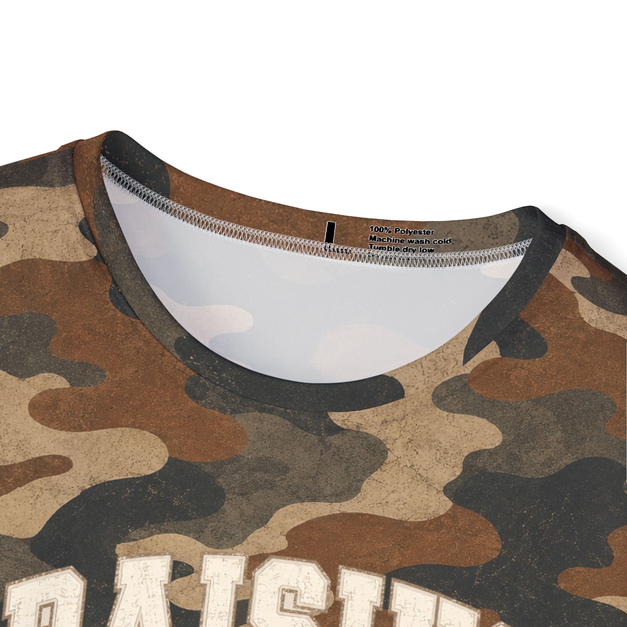Camouflage Camo Sports Jersey — All-Over Print Men's Athletic Tee