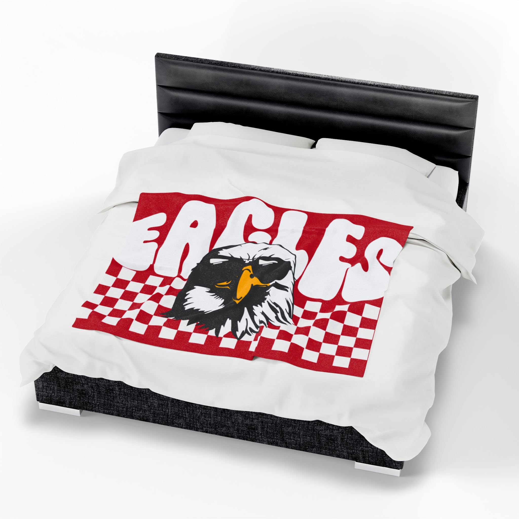 Cozy Eagles Velveteen Plush Blanket